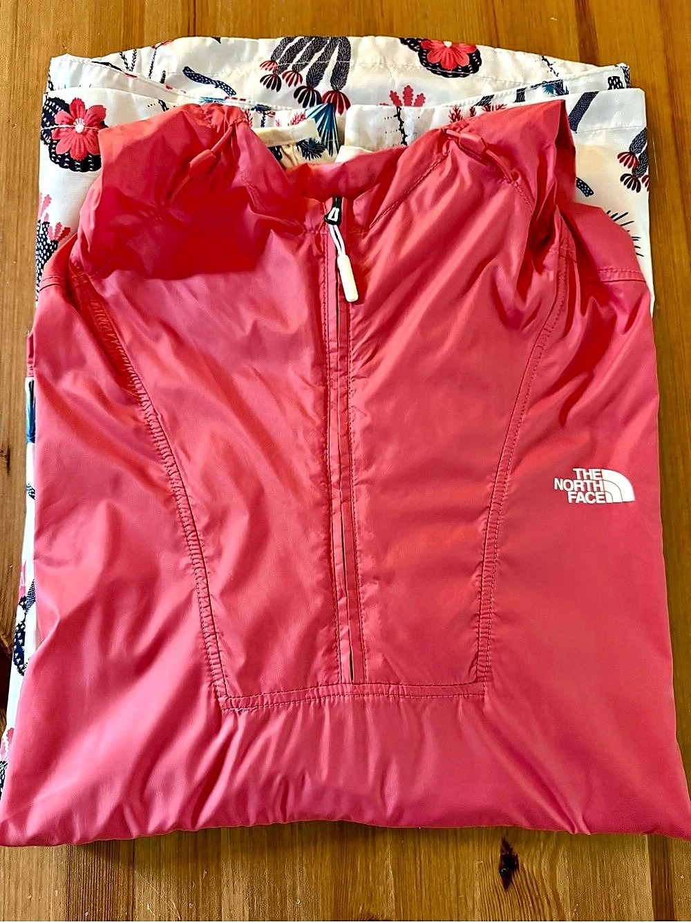 The North Face WindWall Hooded Anorak Desert Cactus Floral Print Women's Floral - Picture 4 of 5